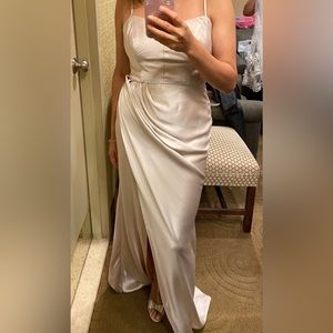 Bridesmaid cream dress